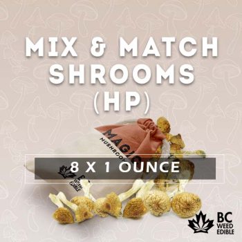 shroom mix match half pound with 8 ounces