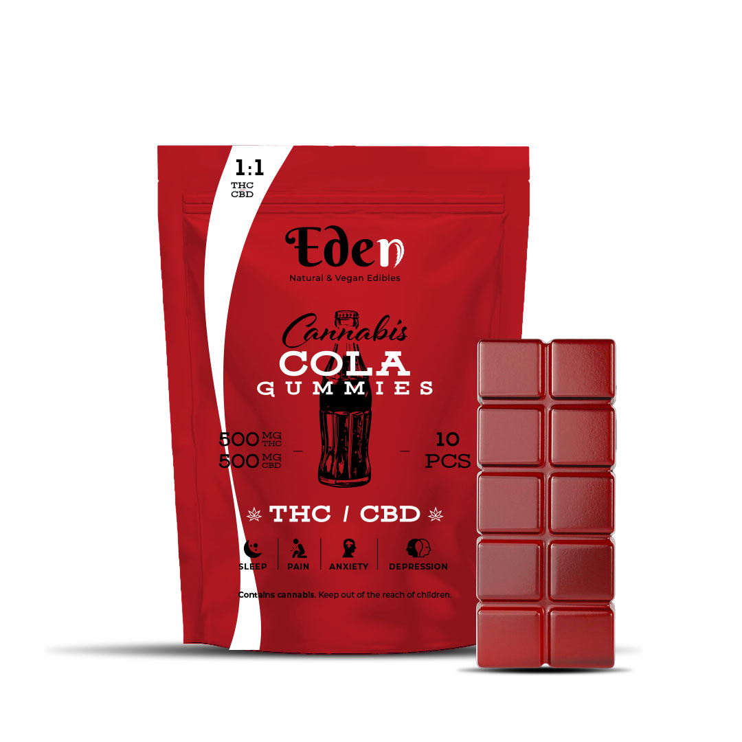 Eden Cola Gummies 50mg THC 50mg CBD Gummies (10x50mg) 50mg THC/50mg CBD Gummies (10x50mg) 1:1