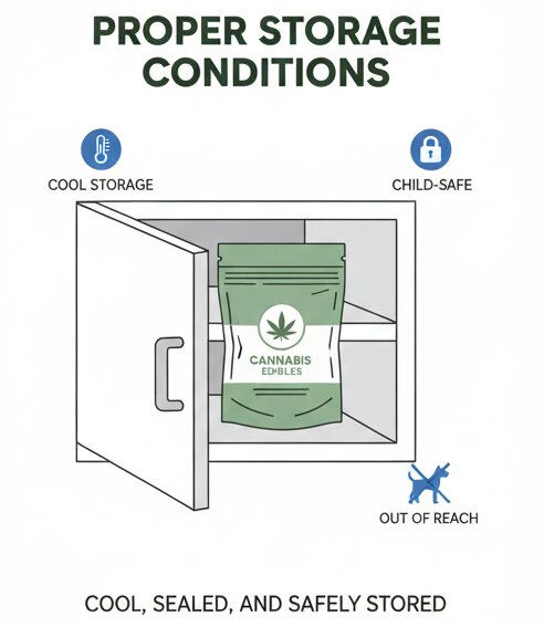 proper storage for edibles